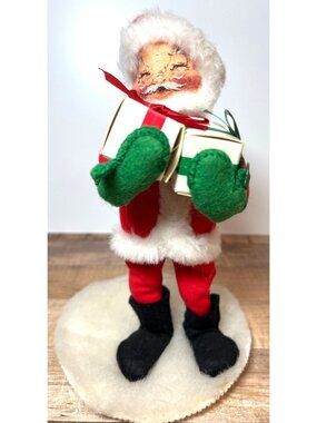 Vintage Annalee 1996 Santa Claus Christmas Figurine 8" Holding Gifts 5003